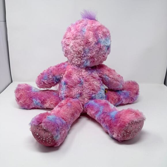 Build a Bear Workshop Octo-Fun Octopus Plush Pink Blue Swirl 2014 Stuffed Animal - Picture 6 of 11